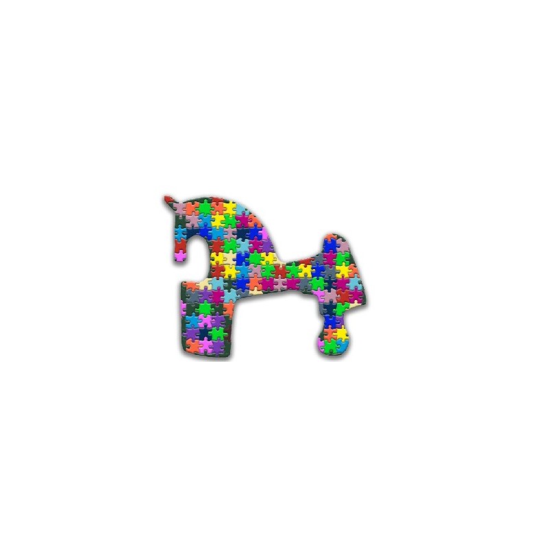 TATUAJE TEMPORAL CABALLO DE SORIA PUZZLE 5 X 4 CM