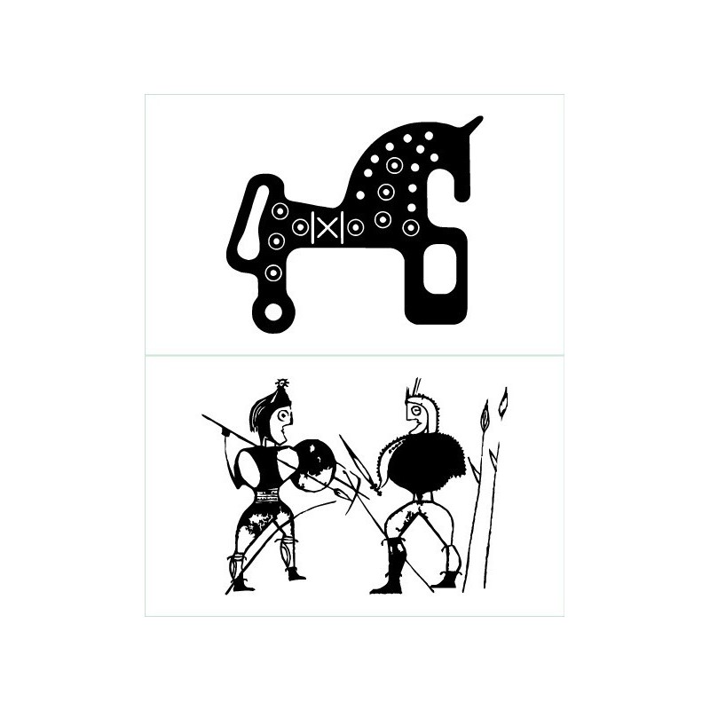 TAPACK 2 TATUAJES TEMPORALES NEGROS 5 X 4 CM