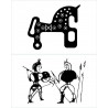 TAPACK 2 TATUAJES TEMPORALES NEGROS 5 X 4 CM