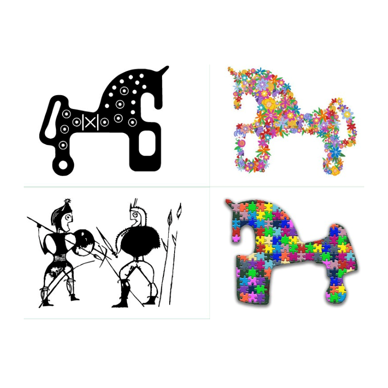 PACK 4  TATUAJES TEMPORALES  5 X 4 CM