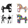 PACK 4  TATUAJES TEMPORALES  5 X 4 CM