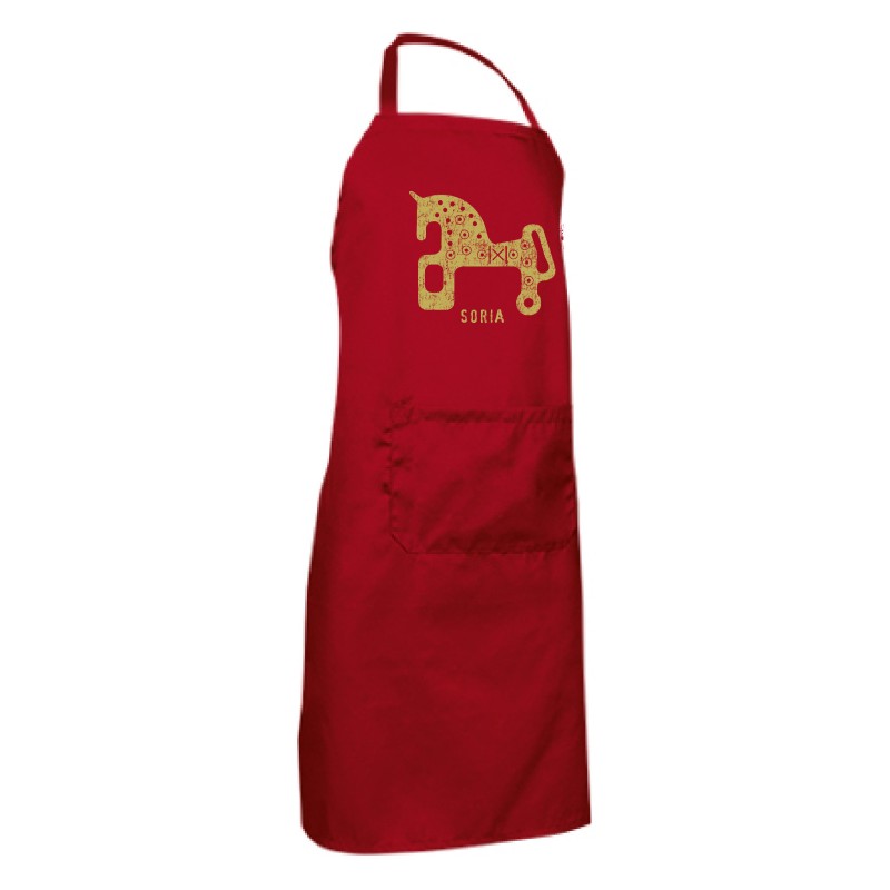 DELANTAL CABALLO SORIA ROJO