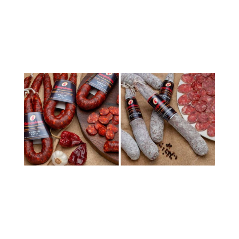 Lote chorizo + salchichón Sampedrano