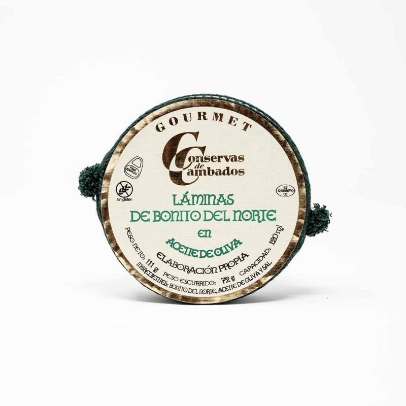 Láminas de bonito del norte en aceite de oliva Cambados