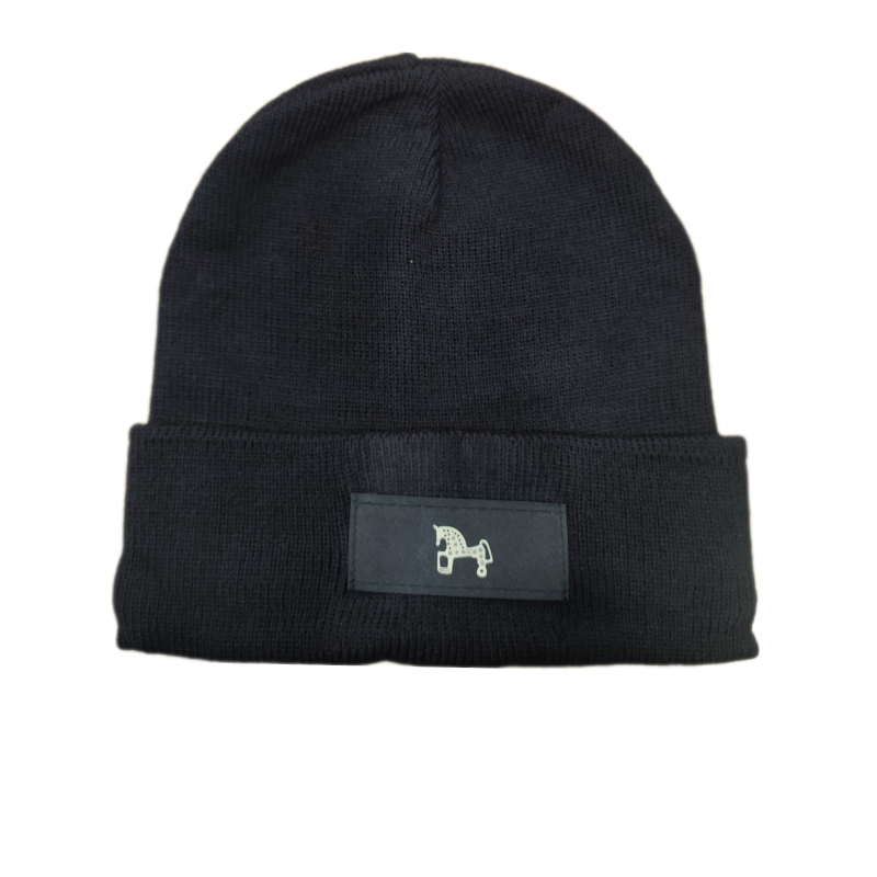 Gorro de lana liso Caballito Azul Marino