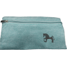 Estuche plano Caballo de Soria verde