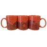 Taza plumilla monumentos de Soria  naranja