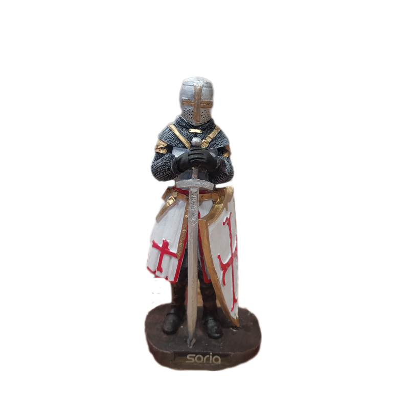 Caballero templario de Soria traje blanco