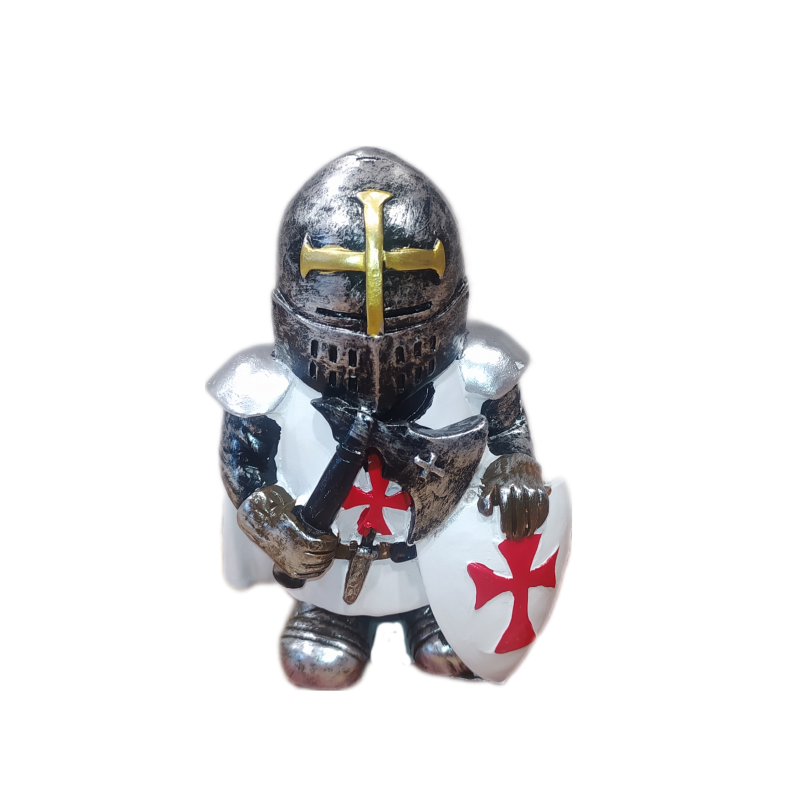 Miniatura caballero templario de Soria hacha