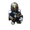Miniatura caballero templario de Soria hacha