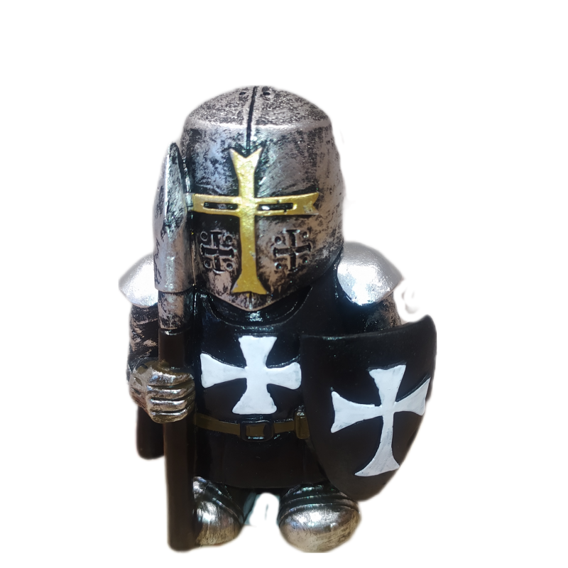 Miniatura caballero templario de Soria lanza