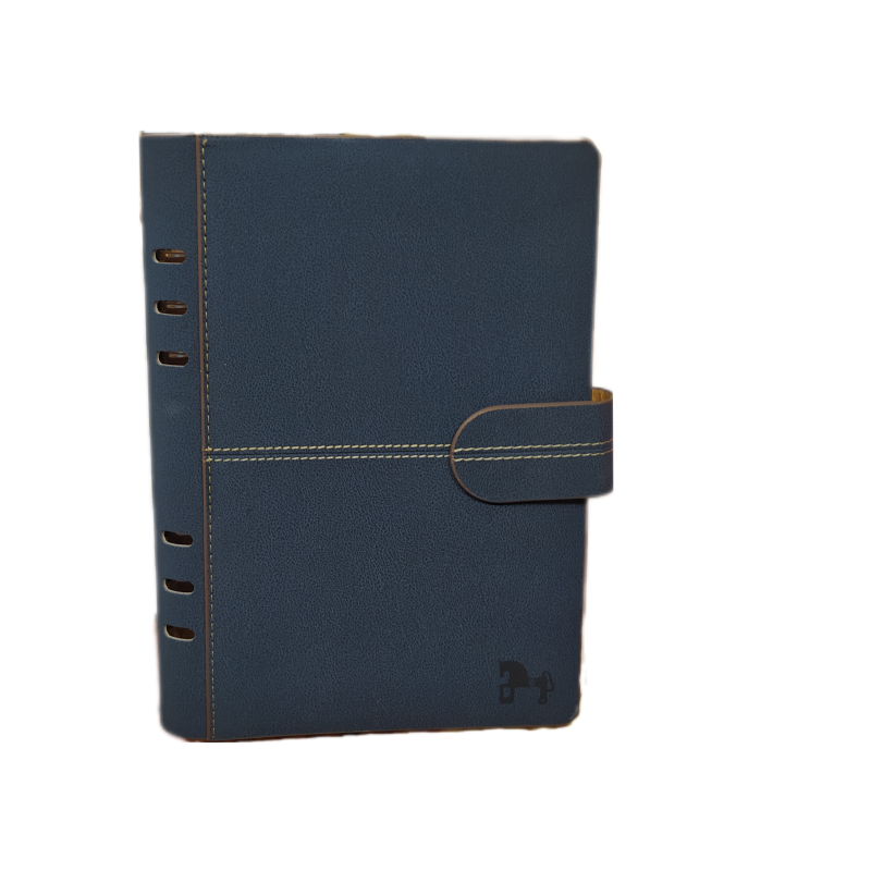 Agenda grabada Caballo de Soria con línea azul marino