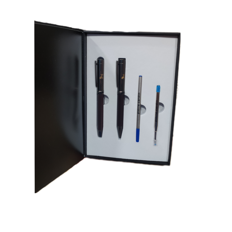 Estuche 2 bolígrafos grabados  Caballo de Soria + Carga roller