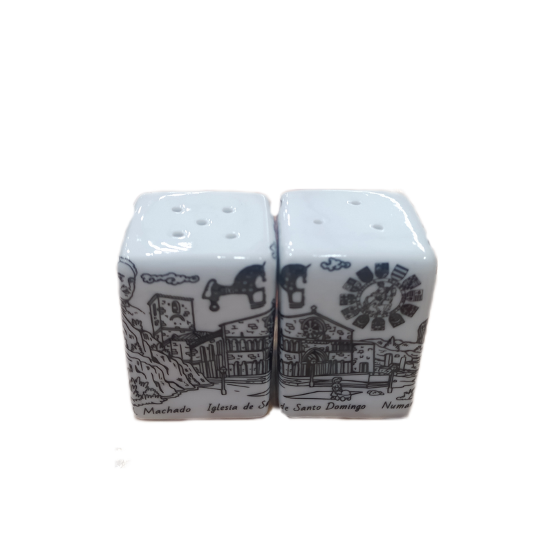 Salero + Pimentero motivos de Soria