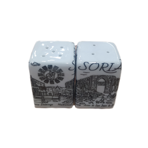 Salero + Pimentero motivos de Soria