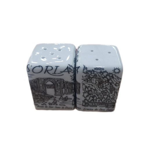 Salero + Pimentero motivos de Soria