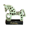 Figura Caballo de Soria peana verde