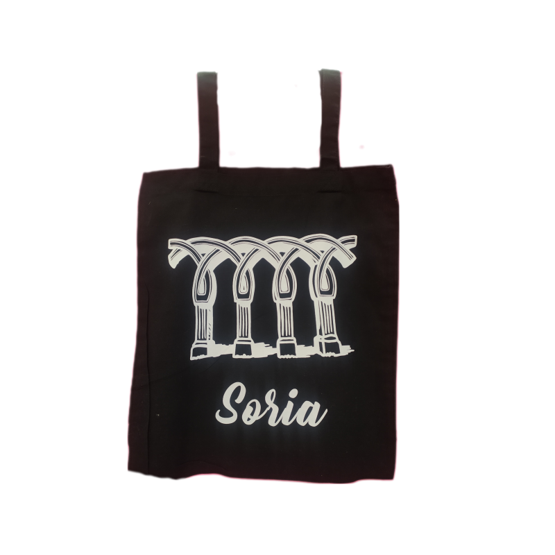 Bolsa de tela Arcos San Juan de Duero + letras Soria