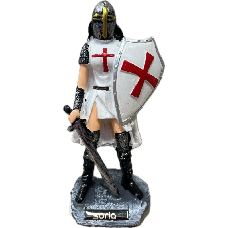 Caballera templaria traje blanco