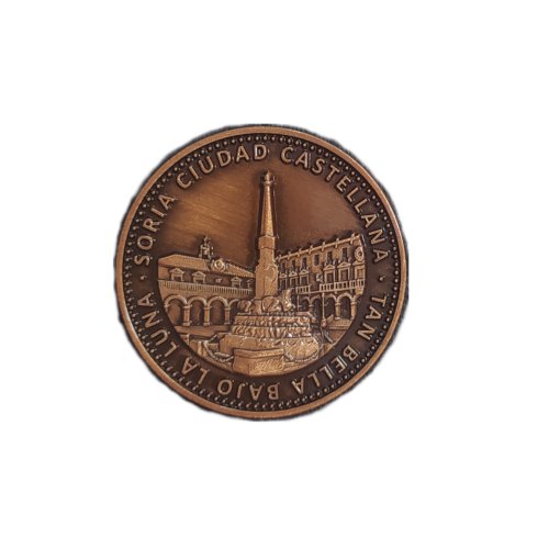 Moneda reversible motivos de Soria bronce
