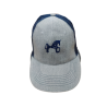 Gorra Caballo de Soria gris bordada  + rejilla azul
