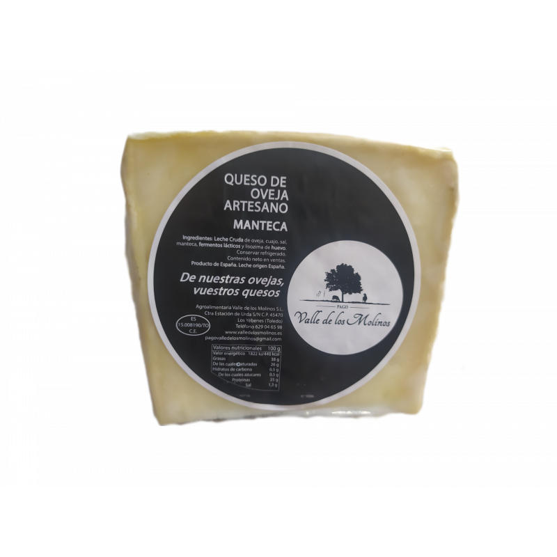 Queso curado con manteca. Cuña 250 gr aprox