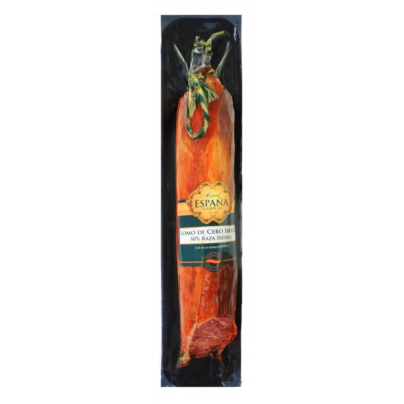 Lomo de Cebo Ibérico 50% Raza Ibérica. 900 gr aprox Lomo de Cebo Ibérico 50% Raza Ibérica. 900 gr aprox
