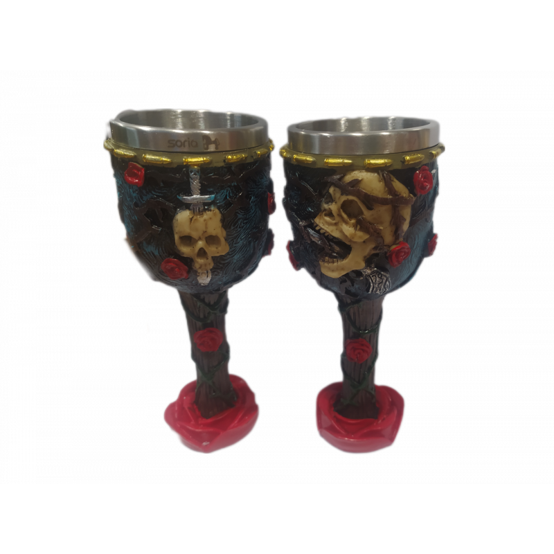 Copa Rosas calavera