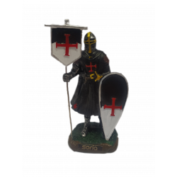 Templario Traje Negro Bandera