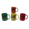 Taza Caballo y letras de Soria en Negro