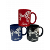 Taza Caballo y letras de Soria en Blanco