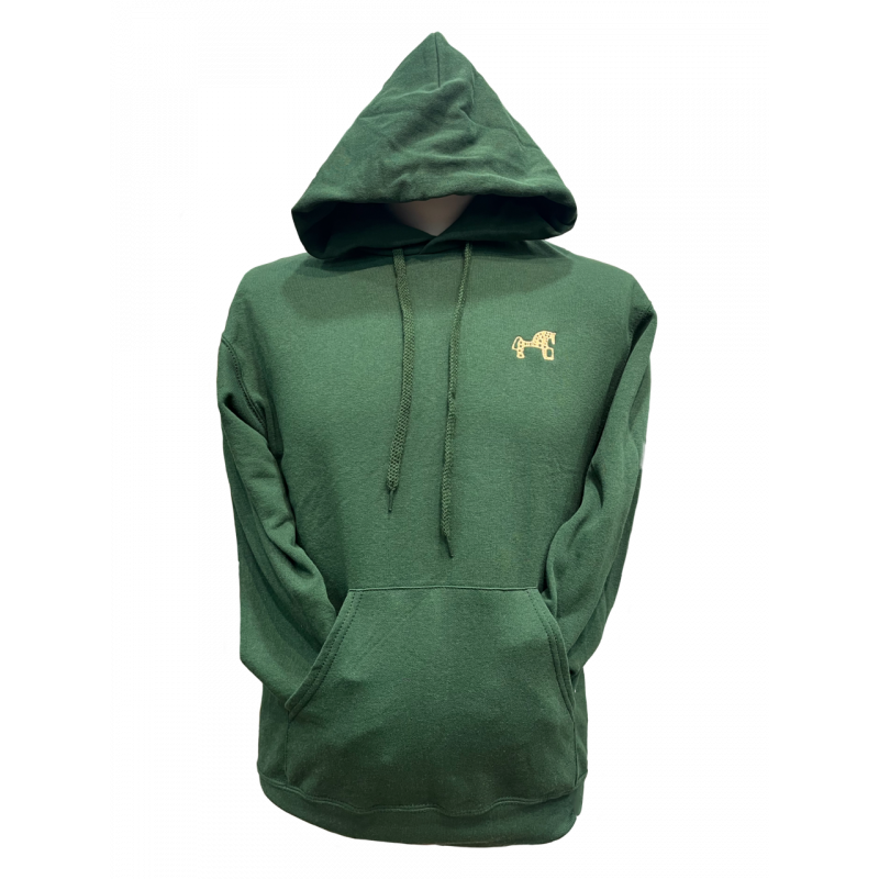Sudadera bordada verde