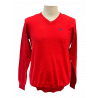 Jersey de pico bordado Rojo