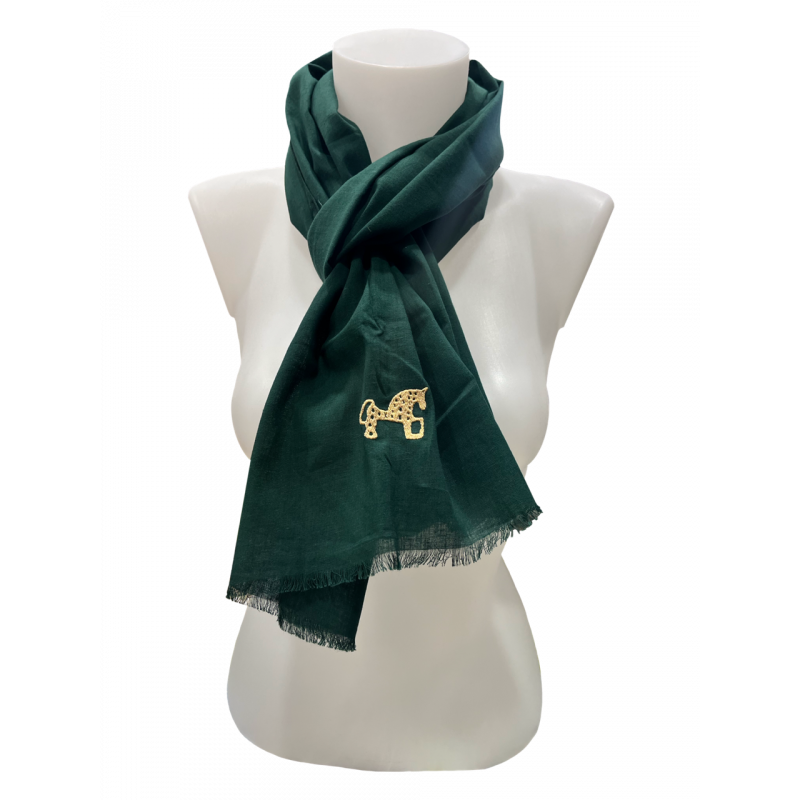 Foulard con bolsa bordado