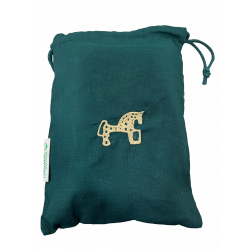 Foulard con bolsa bordado