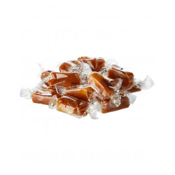 Caja metálica azul + caramelos de mantequilla con sal