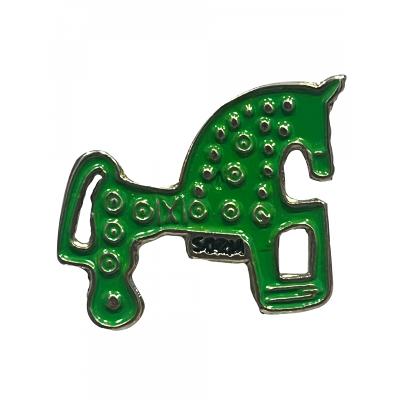 Pin Esmalte Verde Caballito