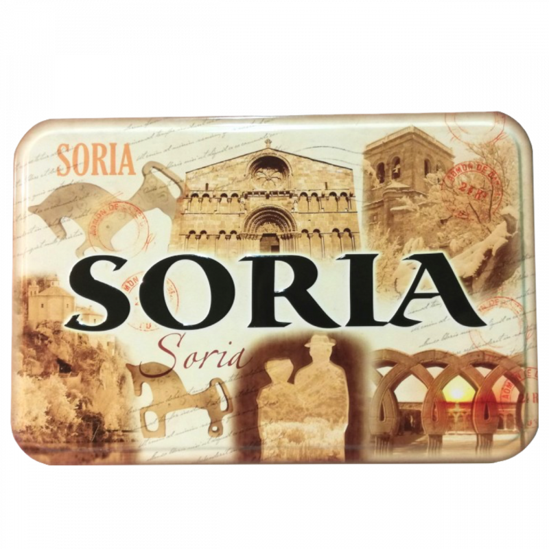 Caja metálica retro + caramelos de mantequilla con sal