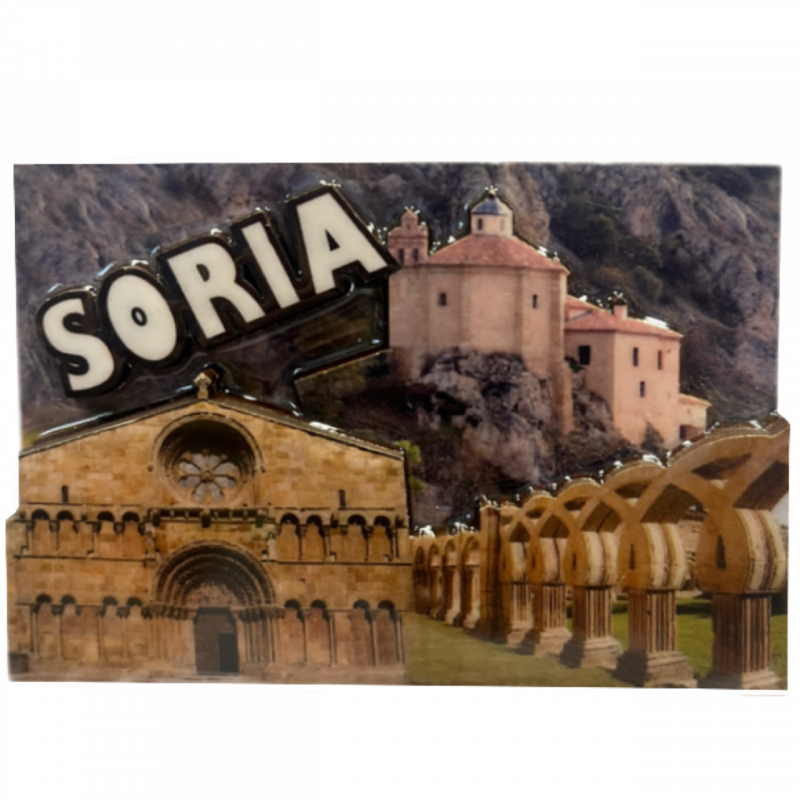 Imán monumentos de Soria 3 capas