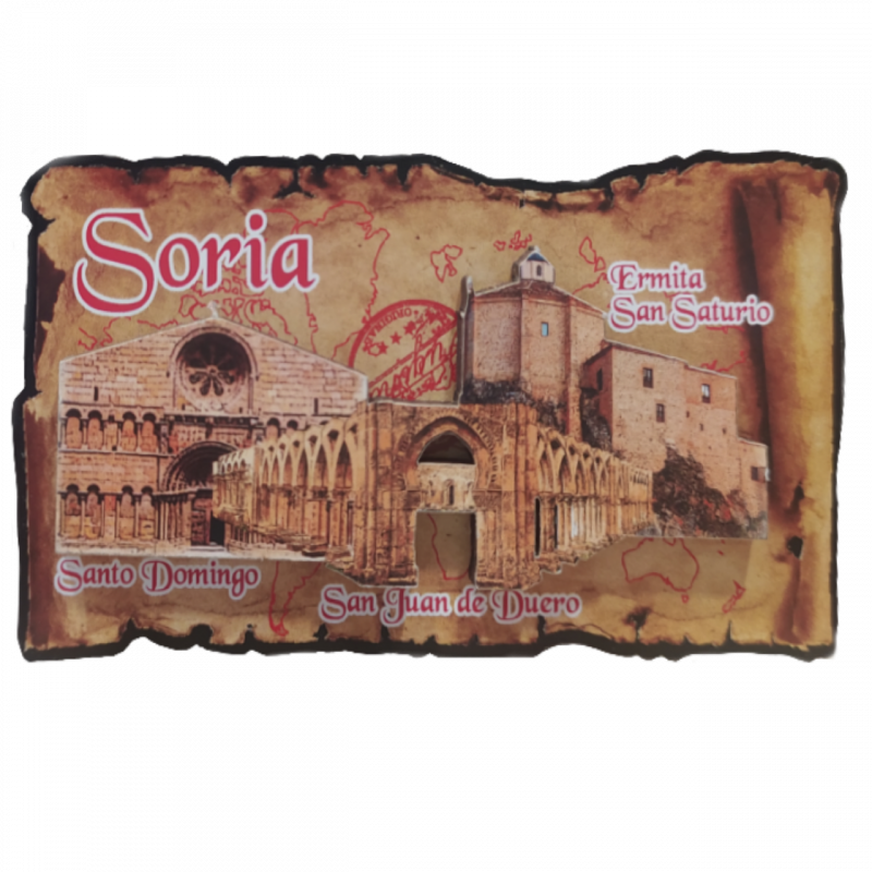 Imán monumentos de Soria 2 capas