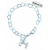 Pulsera Plata Corazones