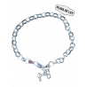 Pulsera plata cadena