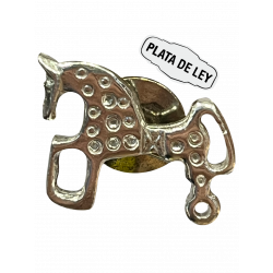 Pin Plata Caballo de Soria Pq