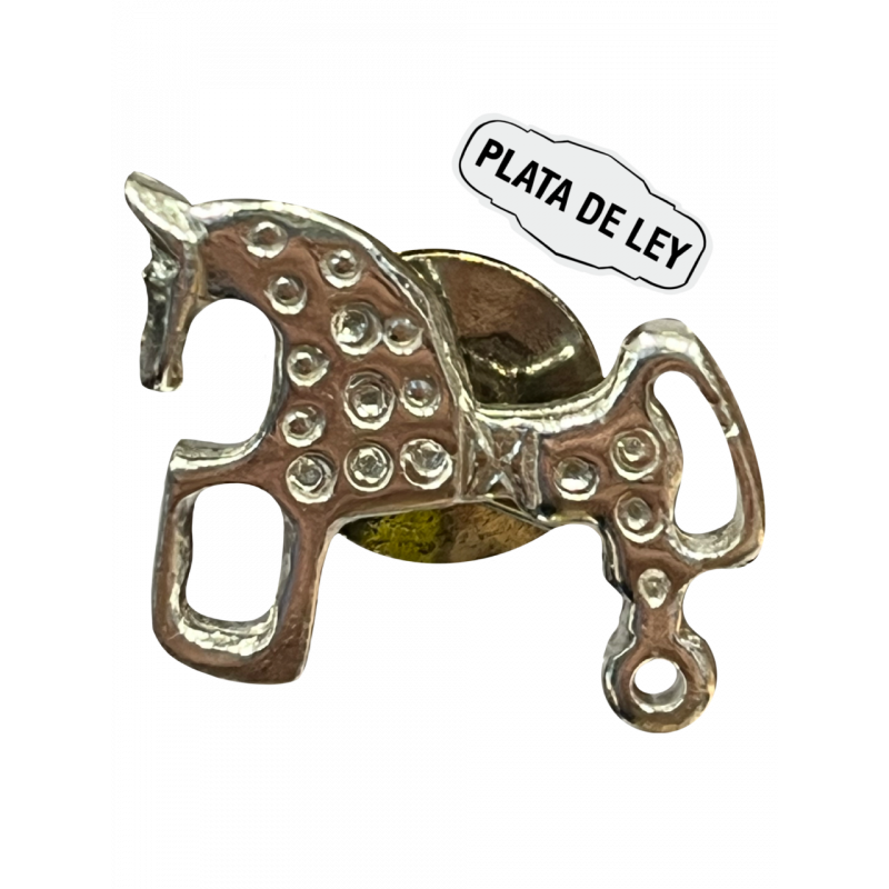 Pin Plata Caballo de Soria Pq