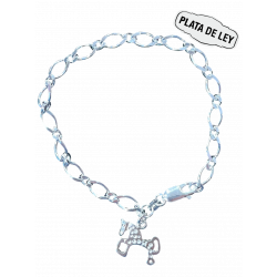 Pulsera Plata Cadena caballito de Soria