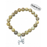 Pulsera Piedra Natural Jade + Caballo Soria Plata