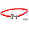 Pulsera de Plata y Caucho
