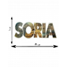 Pegatina Vinilo LETRAS SORIA 14 X 5 CM