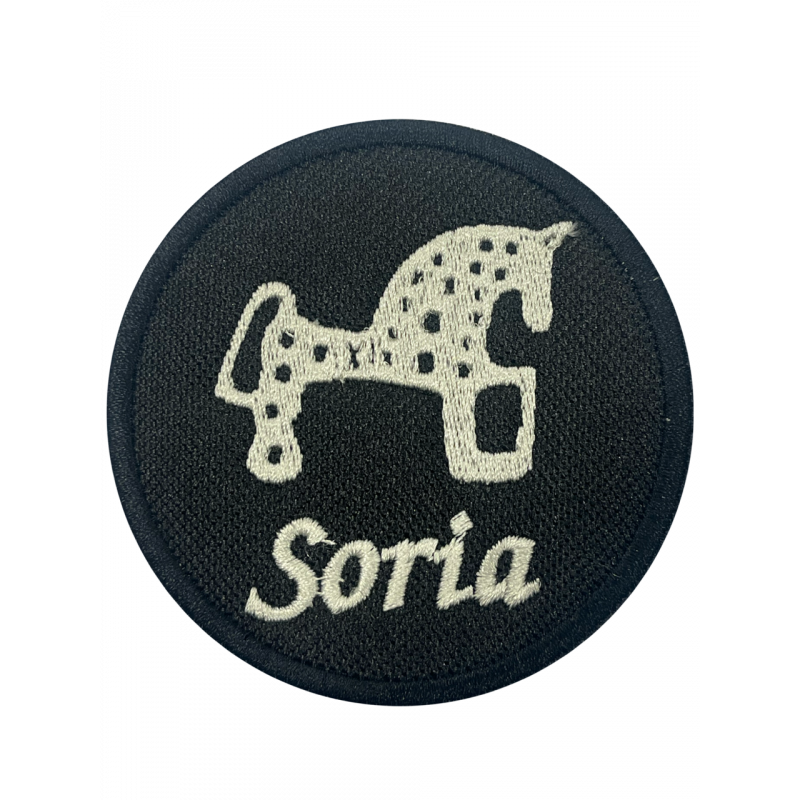 Parche textil Caballo de Soria + letras