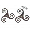 Pendientes Plata Triskel